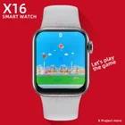 Смарт-часы 2021 X16, Bluetooth, пульсометр, 1,75 дюйма, для Android и IOS