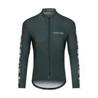 peloton de paris springautumn mens long sleeve thin jacket proprietary race fit cycling jersey black bib pants ciclismo maillot