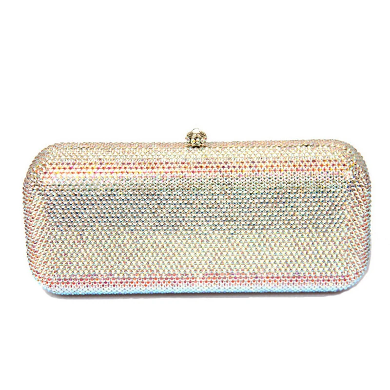 

New Fashion 2020 XIYUAN Full Crystal Multi-Colored Women Evening Clutches Bags Luxury Ladies Party Purse Female Prom Handbags