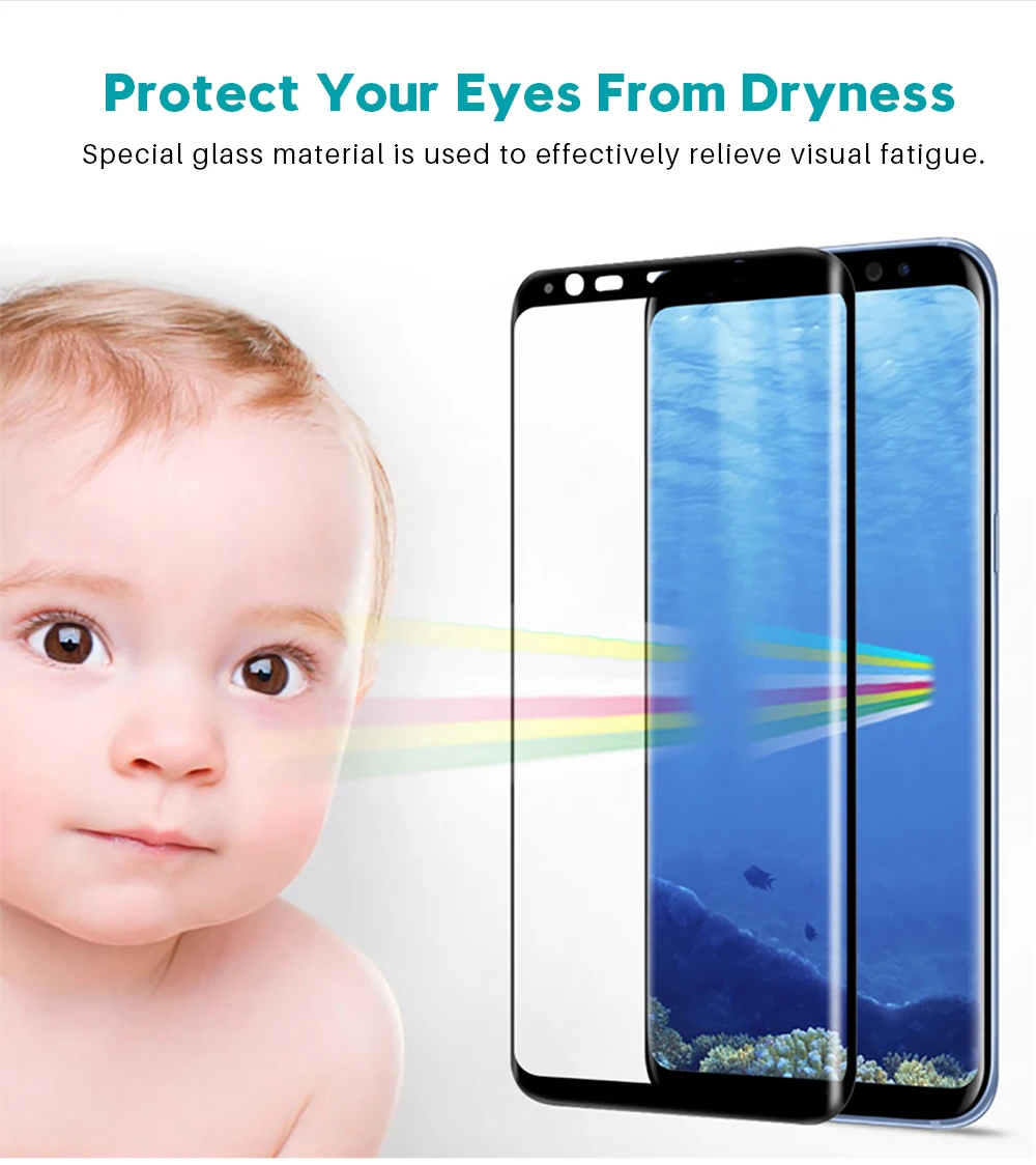 Закаленное стекло пленка для samsung Galaxy Note 8 9 S9 S8 Plus S7 Edge 9D полный закругленный протектор экрана для samsung A6 A8 Plus