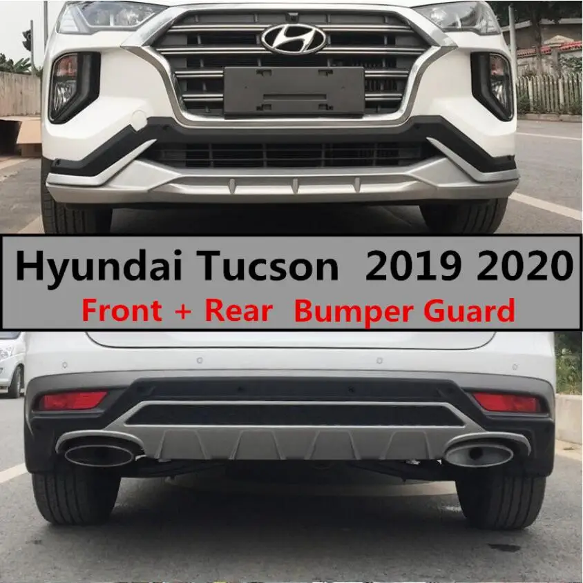 Защитный бампер для Hyundai Tucson 2019 2020 передняя + задняя защита Противоударная
