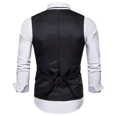 

Men's suit vest autumn and winter new fashion European size men's casual suit vest single-breasted vest men 086