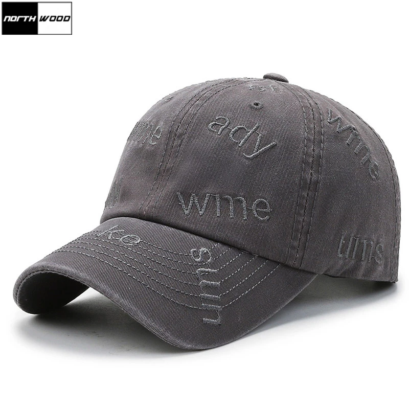 

NORTHWOOD Vintage Letter Snapback Hat for Women Fashion Baseball Cap for Men Kpop Cotton Dad Cap Casquette Homme Outdoor Sun Cap