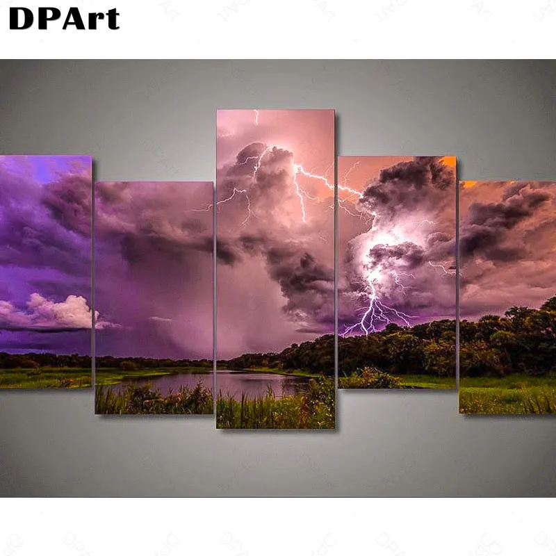 Новинка алмазная картина полностью квадратная/круглая дрель пентаптих пейзаж