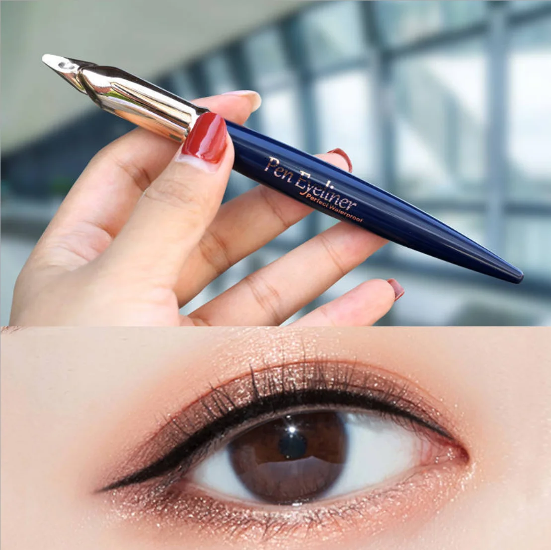 

Exquisite Charm Black Pen Eyeliner Liquid Long-lasting Waterproof, Non-smoothing, Non-marking, Big Eye Makeup, Makeup Cosmetics