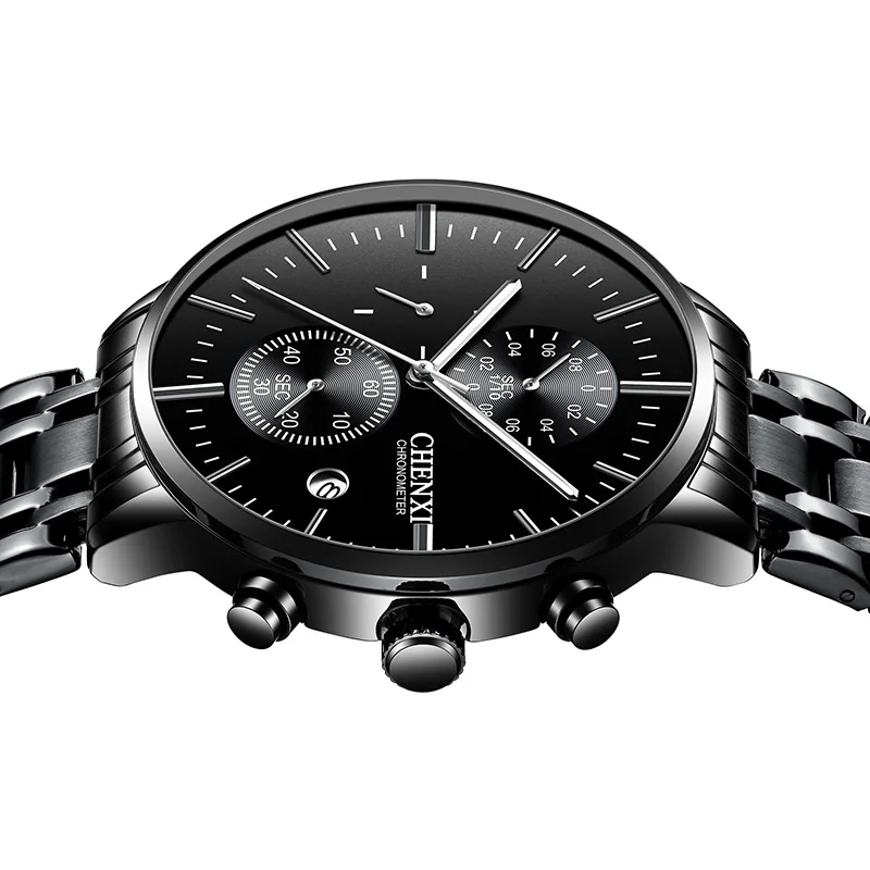 Часы наручные CHENXI мужские с календарем роскошные деловые модные повседневные