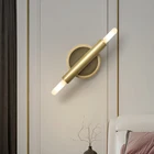 Полностью медная зеркальная передняя лампа, простая современная Водонепроницаемая настенная лампа для ванной комнаты, зеркала для макияжа и гардероба, постмодерн