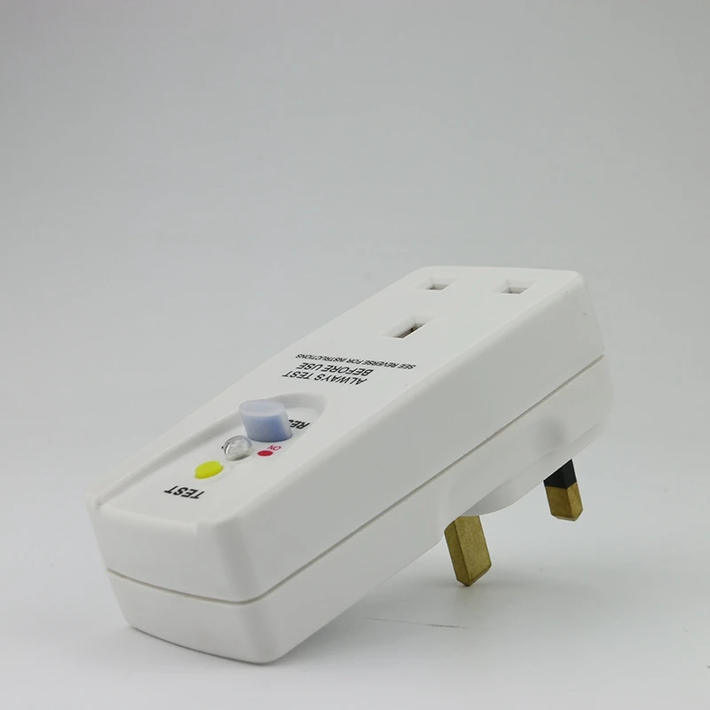 Штепсельная вилка Великобритании 13A Gfci штепсельная Вилка для защиты от утечки Rcd