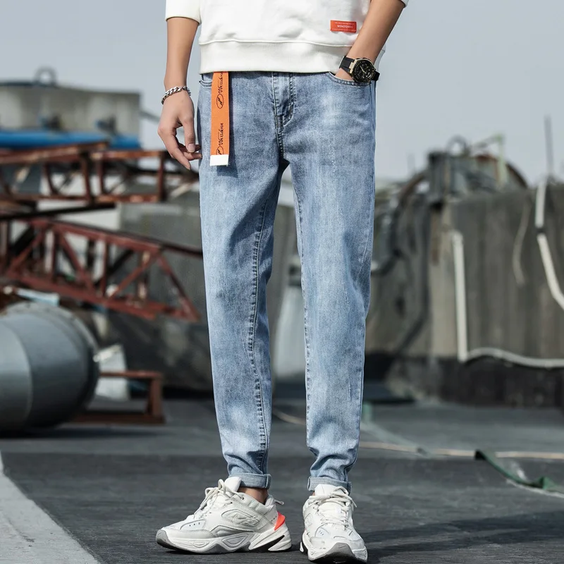 

2021 Spring and Fall Fashion Trend Men's Jeans, Retro Casual Comfortable Stretch Fashion Jeans NZKA10