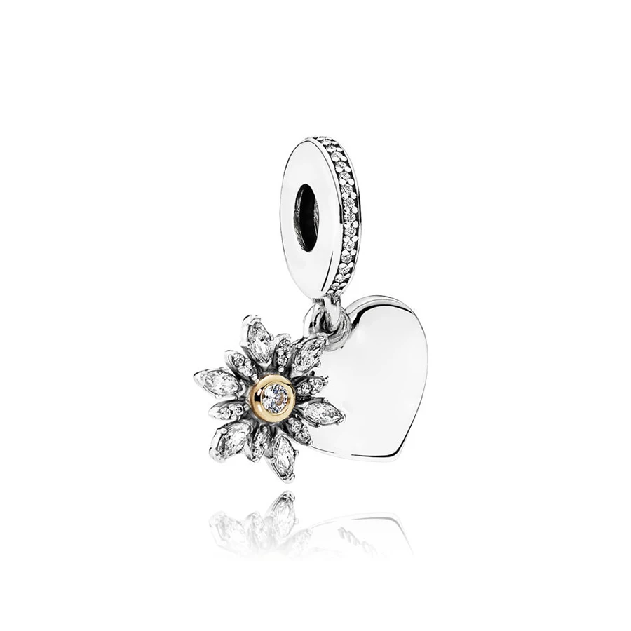 

PDD DZ 59 925 Sterling Silver Spring New Charm Pendant with DIY Bracelet Necklace Jewelry Gift Carving Suitable for Women