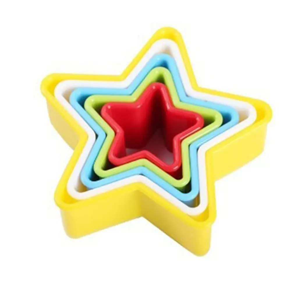 Различные формы помадка торт печенье выпечки плунжера резак декор звезды