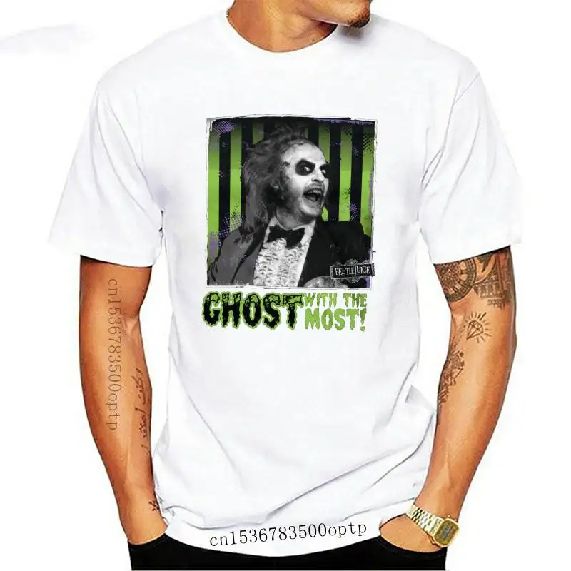 

ly Licensed Beetlejuice Ghost With The Most Women T-Shirt S-XXL Sizes sportswear Men Tops Tee Shirt