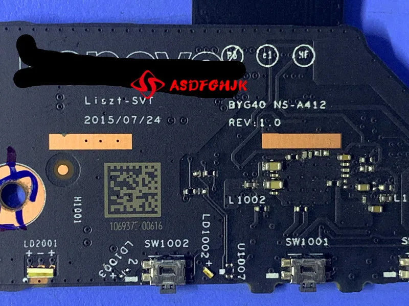 

Original 5C50K48444 For Lenovo Yoga 900-13ISK USB Audio board Power button BYG40 NS-A412 100% Fully Tested