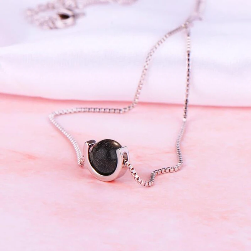 Уникальный дизайн колье индивидуальный камень подвеска ожерелья Богемия 925