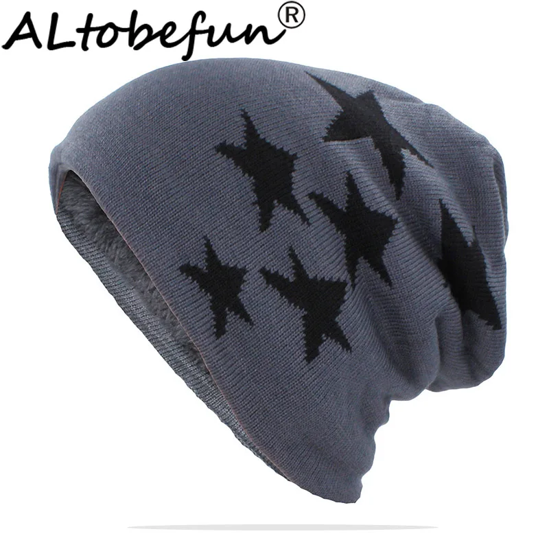 Шапка ALTOBEFUN мужская зимняя шапка шапки из искусственного меха теплая мешковатая