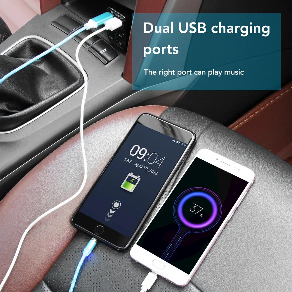 Автомобильный MP3-плеер с FM-передатчиком 2 USB-порта комплект беспроводной связи