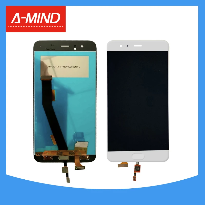 

ЖК-дисплей 5,15 дюймов с отпечатком пальца для Xiaomi Mi 6, ЖК-дисплей с сенсорным экраном, дигитайзер, замена, протестировано