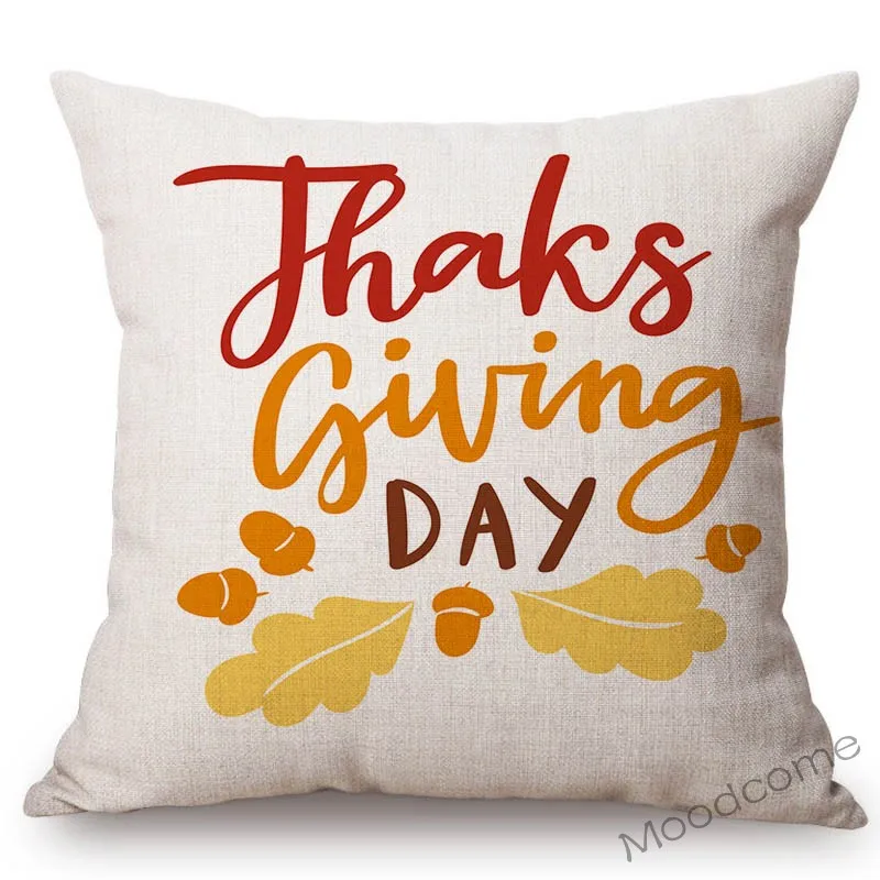 Мягкий чехол из хлопка и льна с принтом букв в скандинавском стиле | Дом сад