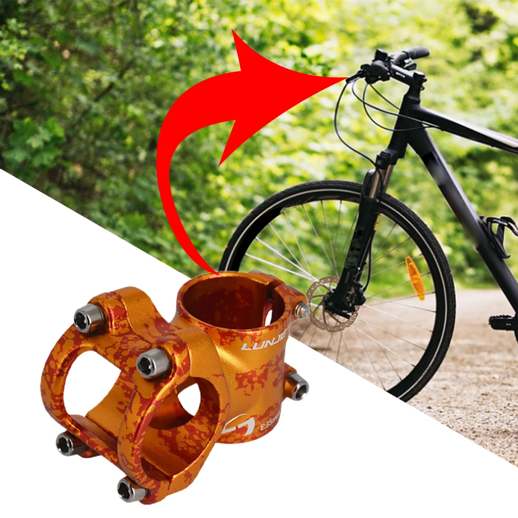 31.8mm Aluminium Alloy Bicycle Stem High-strength CNC Machined Bike MTB Mountain Road Handlebar | Спорт и развлечения
