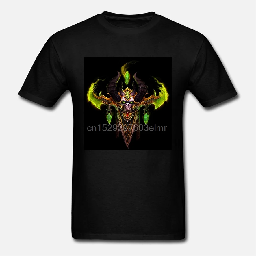 Футболка на заказ популярная футболка Мужская Wow Legion Demon Hunter хлопковая черная S M L