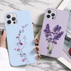 Модный чехол с цветами лаванды для Xiaomi Redmi CC9e K40 Note 10S 10 Pro Poco F3 X3 M3 Mi 10 8 9 Lite Pro 11 9 SE Note 10 Fundas