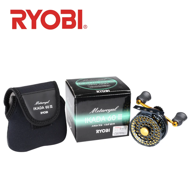Оригинальная Рыболовная катушка RYOBI IKADA 60III для ловли нахлыстом гладкая с