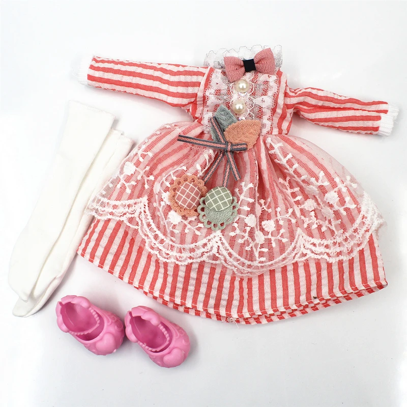

New Doll's Clothes for 30cm 1/6 BJD Doll Accessories 12 Inch Dress Up DIY Toys Doll Set Skirt Dress Fashion