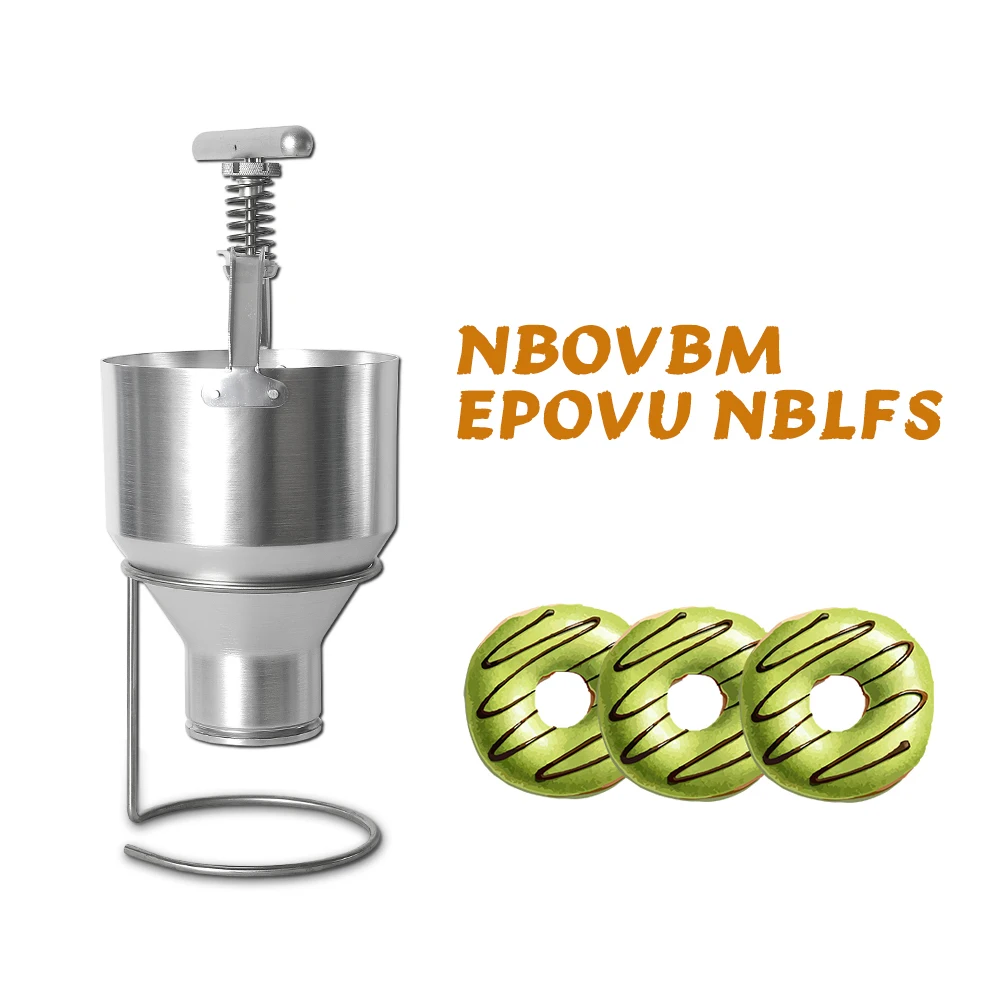 New Arrival 2.5L Donut Maker Food Processor Stainless Steel Waffle Dispenser Mould Adjustable Size Snack Machine | Бытовая техника