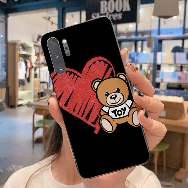 

Luxury brand Italian toy bear Phone Case For Samsung Galaxy Note20 ultra 7 8 9 10 Plus lite J7 J8 Plus 2018 Prime
