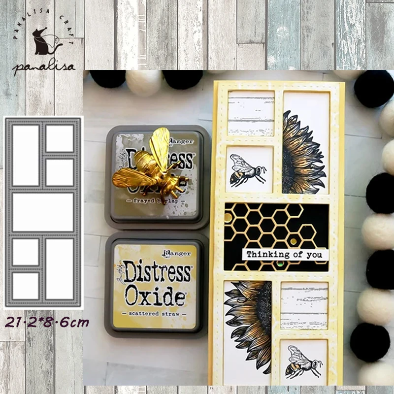 

Panalisacraft Frame background Metal Cutting Dies Craft Dies Scrapbooking Card Making Album Embossing Stencil DieCut Decoration