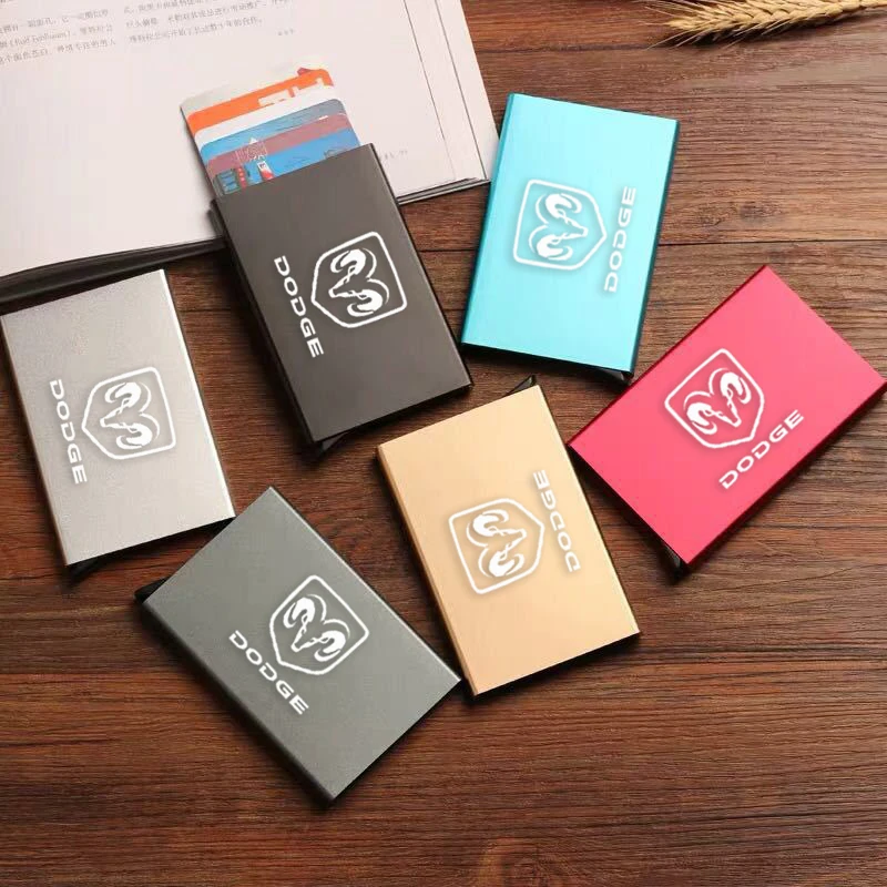 

RFID Anti-theft Smart Holder Thin ID Card Holder Bank Credit Card for Dodge charger ram challenger journey caliber durango nitro