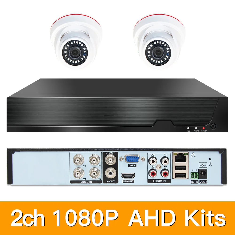 Камера видеонаблюдения 2 канала 1080P AHD P2P XMEYE МП | Безопасность и защита