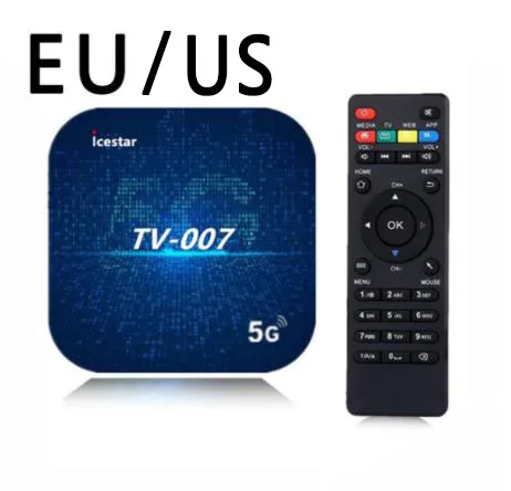 

Newest 2021 TV007 Smart Tv Box 4k 5G Wifi Smart Quad-core Wireless Network 16GB 32GB Set Top Box Dual Digital TV Set Top Box