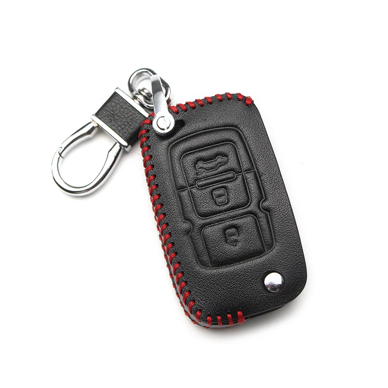 Чехол для автомобильного ключа из натуральной кожи с пультом дистанционного
