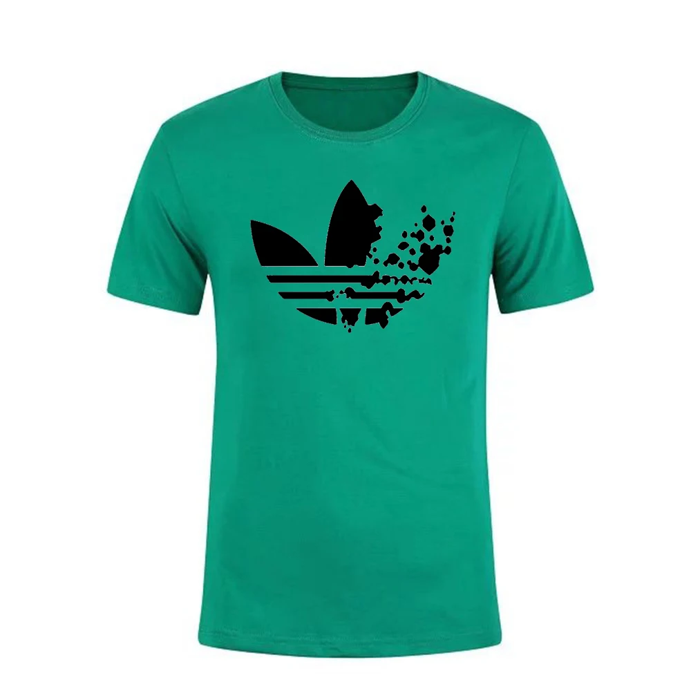 Летняя черная футболка с принтом в стиле Харадзюку топы коротким рукавом мужская