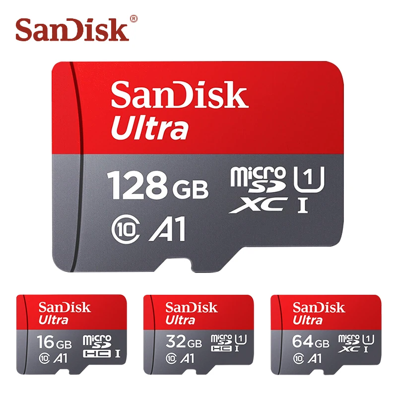 Карта памяти SanDisk A1 micro sd 400 Гб 256 ГБ 200 Оригинальная карта класса 10 128 64 32 16 microsd флеш