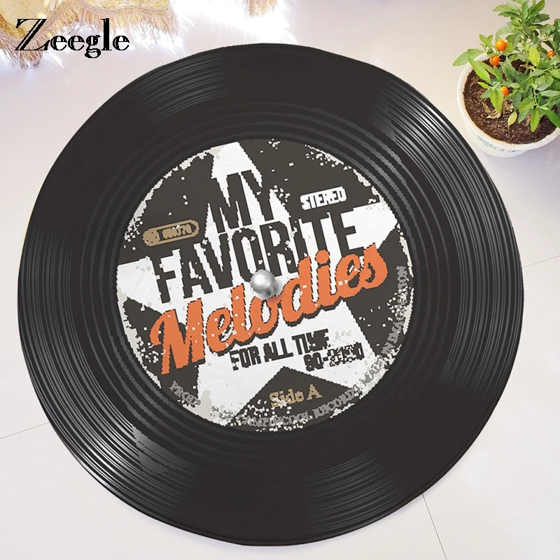 Zeegle круглый дверной коврик ковер для гостиной альбом дизайн напольный спальни