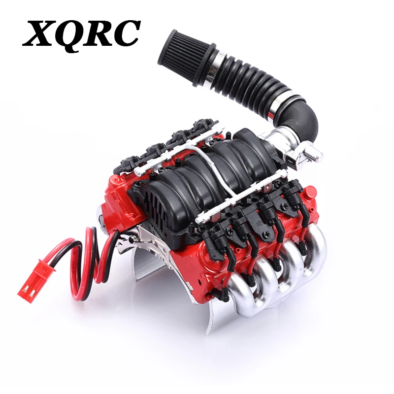 XQRC RC автомобиль LS7 V8 мотор с имитацией двигателя Охлаждающие вентиляторы