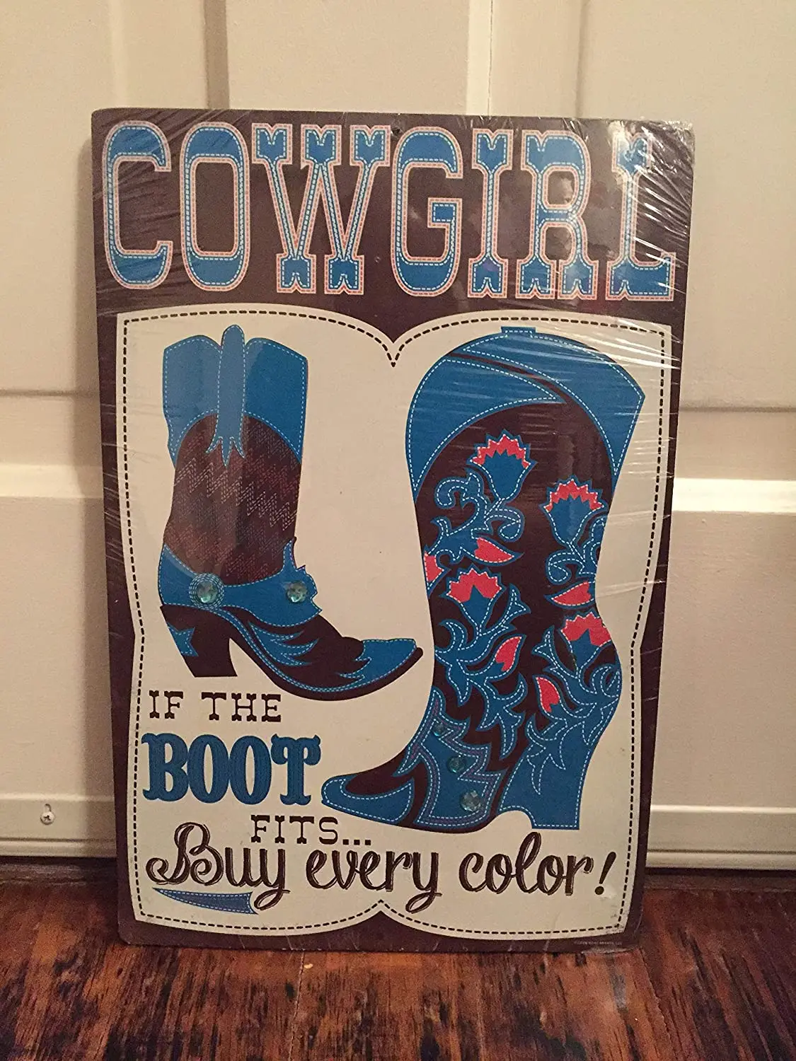 

Diuangfoong Cowgirl Vintage Reproduction Metal Sign 12" x 8"