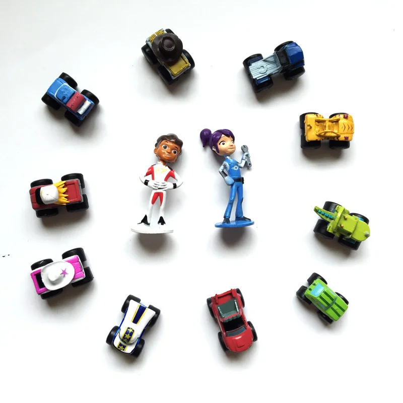 12 шт./компл. аниме Монстры машины ПВХ экшн-Фигурки игрушки мультфильм плавучие