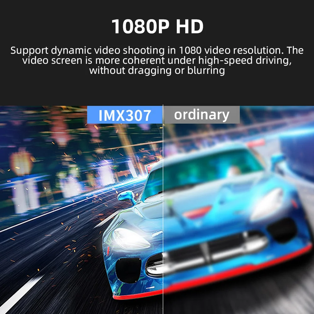 

3-inch IPS screen HD dash recorder front and rear dual car record 1080P Dash Cam rotating lens Car DVR Camera Recorder