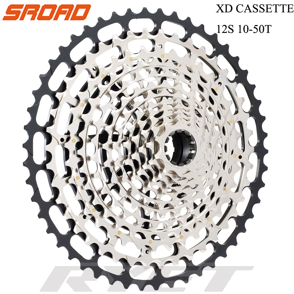 SROAD 12 s Cassette10 50T скоростная MTB велосипедная кассета CNC велосипед Freeewheel подходит SRAM XD