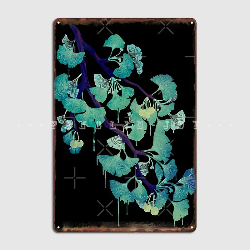 

O Ginkgo Metal Sign Club Garage Club Funny Plaques Tin Sign Poster