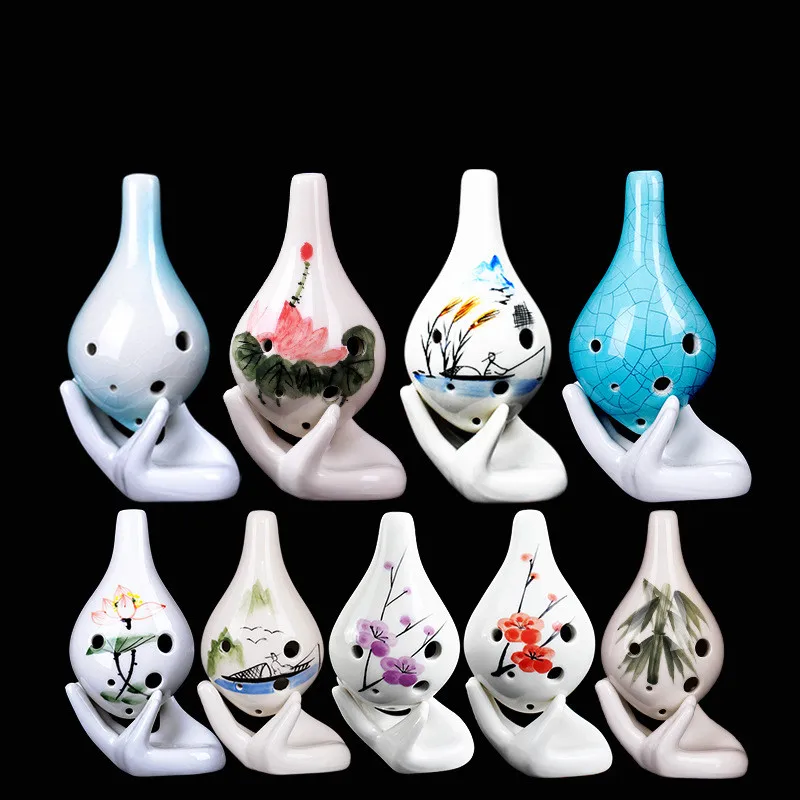 Маленький фарфоровый свисток Ocarina Tenor C с 6 отверстиями | Спорт и развлечения