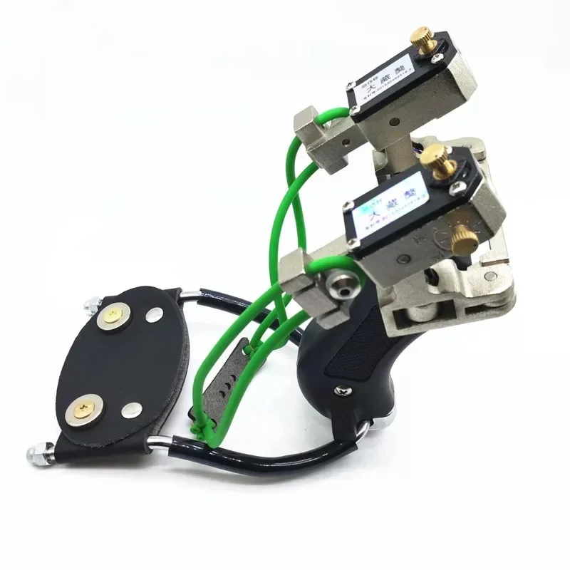 

Powerful Slingshot Bow Catapult with Velocity Rubber Band for Hunting Shooting Fishing Stainless Steel Folding Wrist Sling Shot