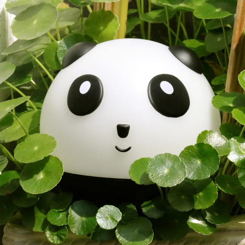 

Source direct selling panda tumbler silicone night light cute panda soft warm up night feeding with sleeping light night light