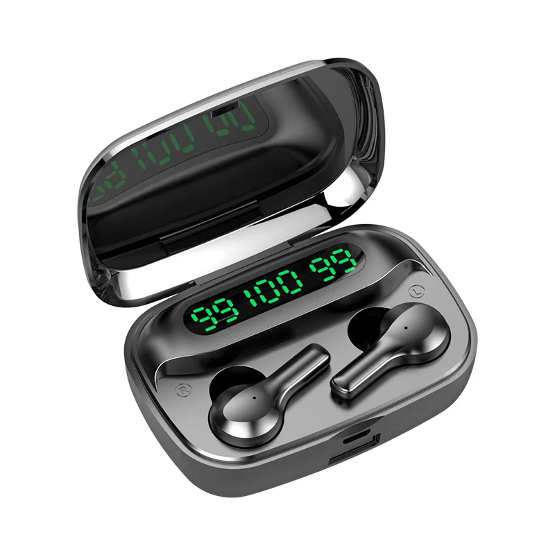 

Wireless Headphon TWS Bluetooth 5.0 Earphones Sports Waterproof Headset 9D Stereo Earplugs With 2200mAh Charging Box For Xiaomi