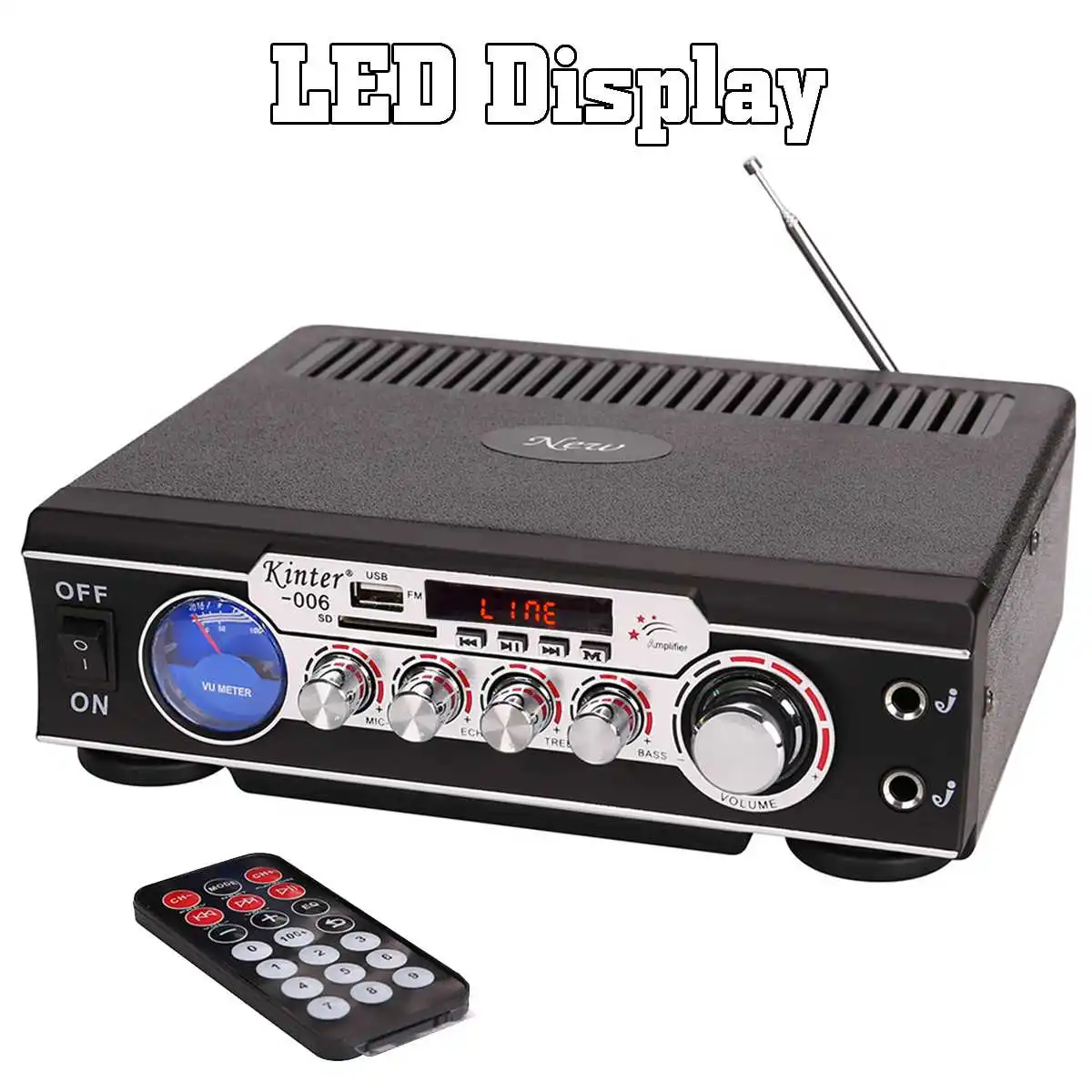 Kinter 200 Вт мини 2CH цифровой усилитель звука 220 В/12 в USB SD fm-радио музыка стерео система театральные усилители для автомобиля дома