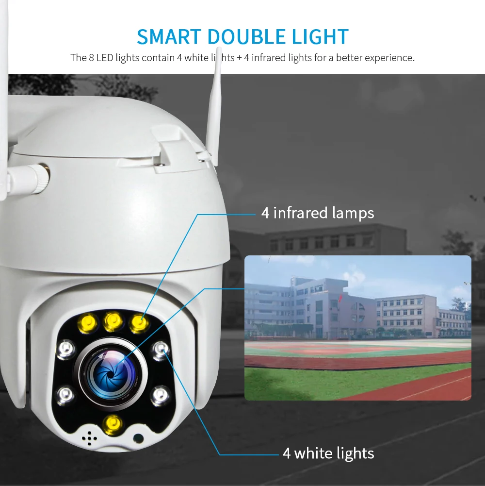 INQMEGA 5 Мп супер HD PTZ IP камера Full Color ночное видение наружная Водонепроницаемая