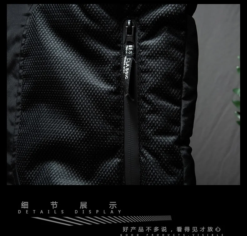 Жилет мужской с капюшоном теплая Модная безрукавка ветровка 4XL Осень зима